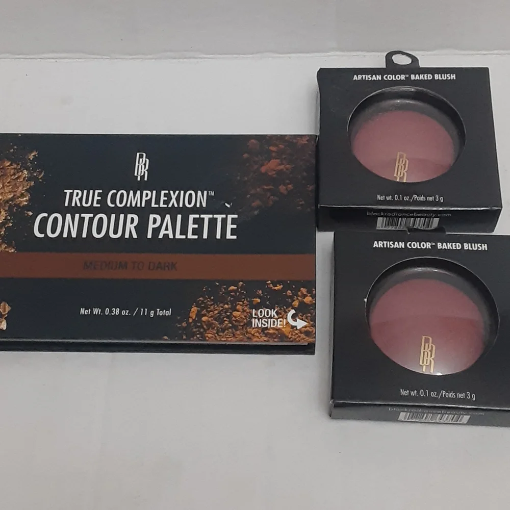 Black Radiance True complexion Contour Palette & baked blush New
